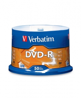 Verbatim DVD-R (4.7GB) 16x (50pcs in Spindle) [Cake Box]